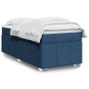 Boxspringbett mit Matratze Blau 90x190 cm Stoff