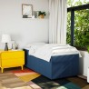 Boxspringbett mit Matratze Blau 90x190 cm Stoff