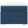 Boxspringbett mit Matratze Blau 90x200 cm Stoff