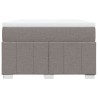 Boxspringbett mit Matratze Taupe 120x190 cm Stoff