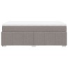 Boxspringbett mit Matratze Taupe 120x190 cm Stoff