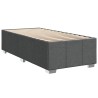 Boxspringbett mit Matratze Dunkelgrau 80x200 cm Stoff