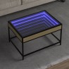 Couchtisch mit Infinity-LED Sonoma-Eiche 70x50x41 cm