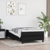 Boxspringbett mit Matratze Schwarz 80x200 cm Stoff