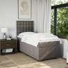 Boxspringbett mit Matratze Taupe 90x190 cm Stoff