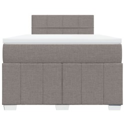 Boxspringbett mit Matratze Taupe 120x190 cm Stoff