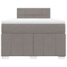 Boxspringbett mit Matratze Taupe 120x190 cm Stoff