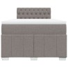 Boxspringbett mit Matratze Taupe 120x190 cm Stoff