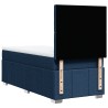 Boxspringbett mit Matratze Blau 90x190 cm Stoff