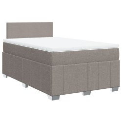 Boxspringbett mit Matratze Taupe 120x190 cm Stoff