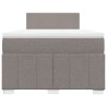 Boxspringbett mit Matratze Taupe 120x190 cm Stoff