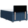 Boxspringbett mit Matratze Blau 120x190 cm Stoff