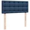 Boxspringbett mit Matratze Blau 120x190 cm Stoff