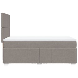 Boxspringbett mit Matratze Taupe 90x190 cm Stoff