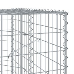 Gabione mit Deckel 700x100x200 cm Verzinktes Eisen