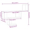 Wandregal Betongrau 100x15x70 cm Holzwerkstoff