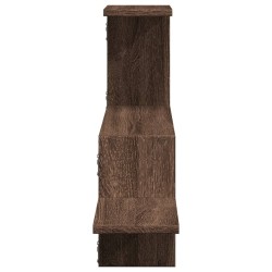 Wandregal Braun Eichen-Optik 104x15x49 cm Holzwerkstoff