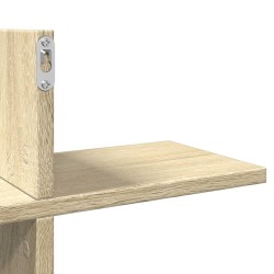 Wandregal Sonoma-Eiche 124,5x18x60,5 cm Holzwerkstoff