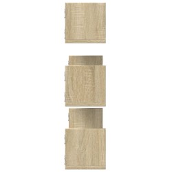 Wandregale 3 Stk. Sonoma-Eiche 80x18x18 cm Holzwerkstoff