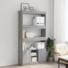 Highboard Grau Sonoma 92x33x180 cm Holzwerkstoff