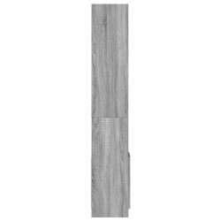 Highboard Grau Sonoma 92x33x180 cm Holzwerkstoff