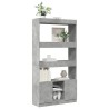 Highboard Betongrau 92x33x180 cm Holzwerkstoff