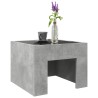 Couchtisch mit Infinity-LED Betongrau 40x40x30 cm