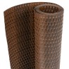 Balkon-Sichtschutz Braun und Schwarz 1000x100 cm Poly Rattan