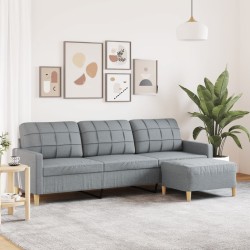 3-Sitzer-Sofa mit Hocker...