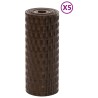 Balkon-Sichtschutze 5 Stk. Braun & Schwarz 255x19cm Poly Rattan