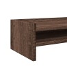 Monitorständer Braun Eichen-Optik 100x24x16 cm Holzwerkstoff