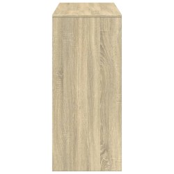 Bartisch mit Regal Sonoma-Eiche 124x46x103,5 cm Holzwerkstoff