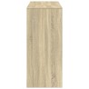 Bartisch mit Regal Sonoma-Eiche 124x46x103,5 cm Holzwerkstoff