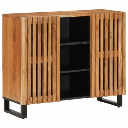 Sideboard 90x34x75 cm Massivholz Akazie