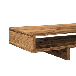 Monitorständer Altholz-Optik 100x27x15 cm Holzwerkstoff