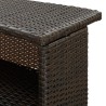 Garten-Bartisch Braun 120x55x110 cm Poly Rattan