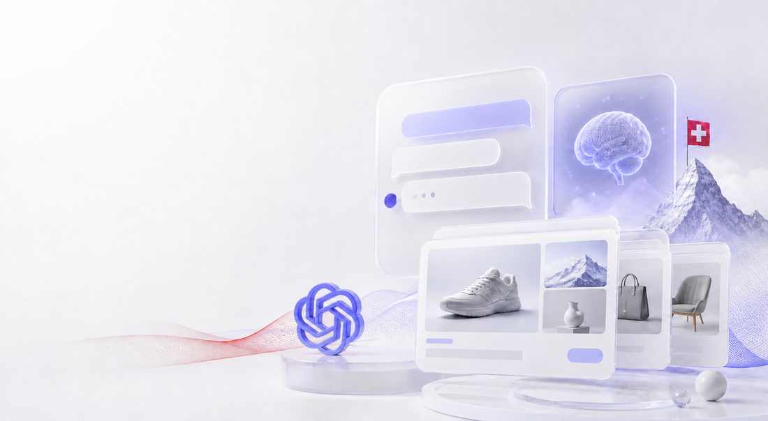 OpenAI Ads in der Schweiz – KI-Symbol und Beta