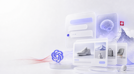 OpenAI Ads in der Schweiz – KI-Symbol und Beta