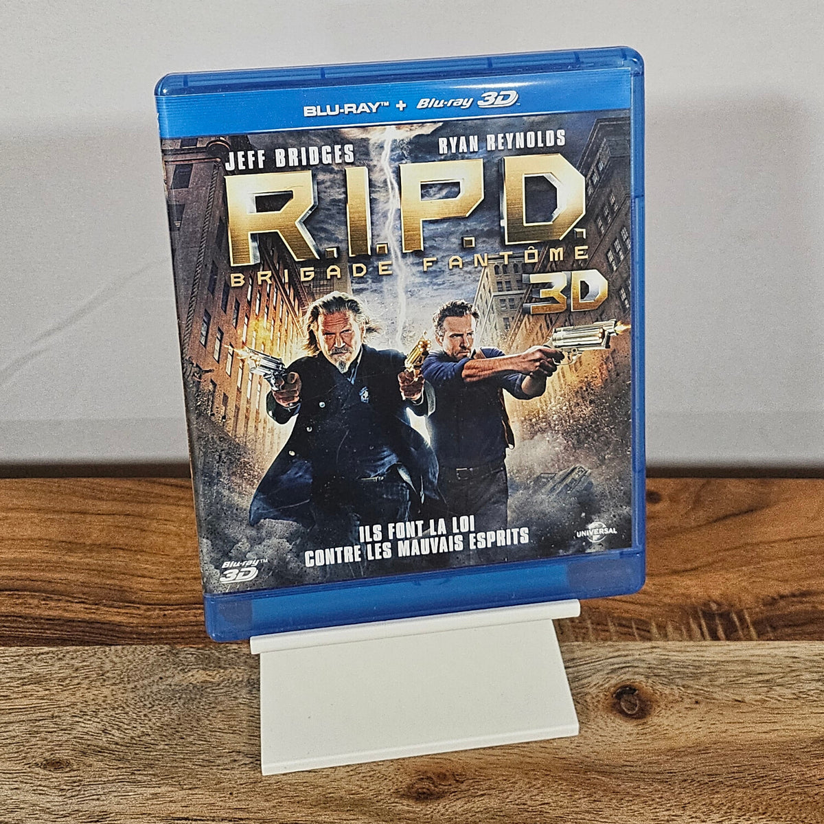 R.I.P.D. – Blu-ray 3D und 2D Occasion, französische Vorderseite mit Jeff Bridges und Ryan Reynolds
