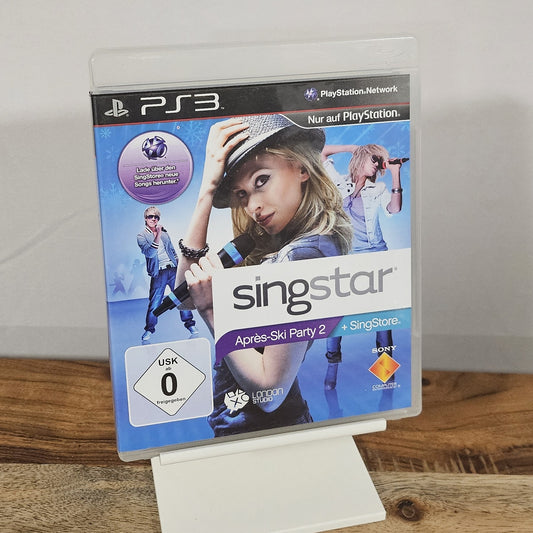 SingStar Après-Ski Party 2 für PlayStation 3 – Originalhülle, Vorderseite; ohne Mikrofone