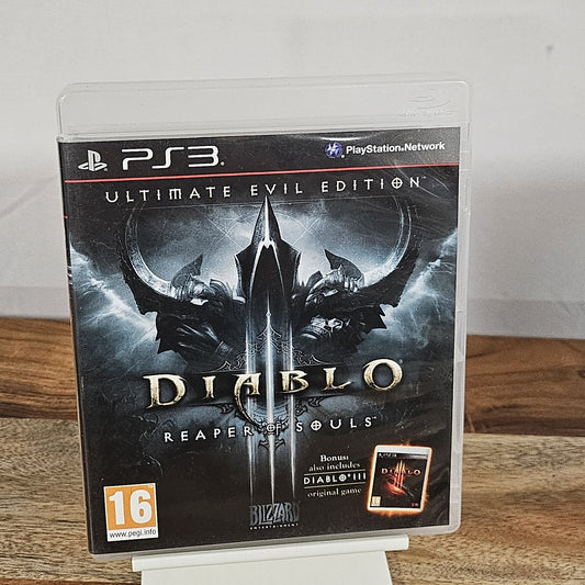 Diablo III Reaper of Souls Ultimate Evil Edition für PlayStation 3 – Originalhülle, Vorderseite