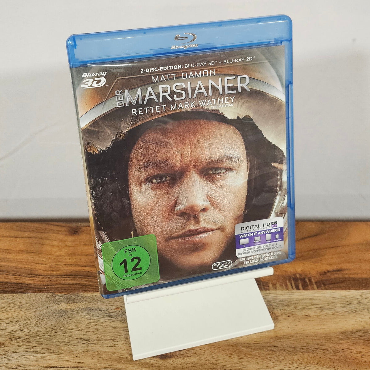 Der Marsianer – Blu-ray 3D und 2D Occasion, deutsche Vorderseite mit Matt Damon