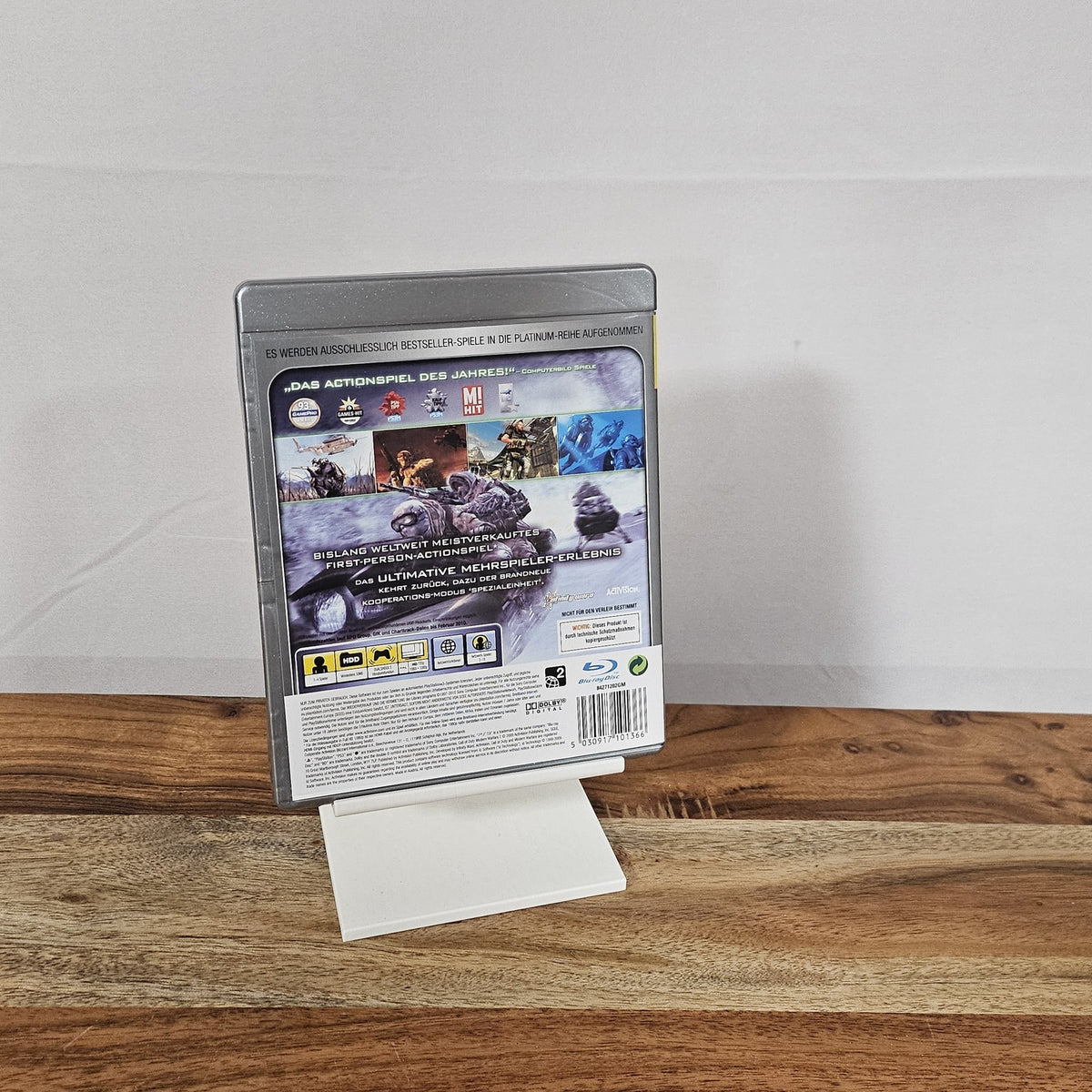 Call of Duty: Modern Warfare 2 Platinum für PlayStation 3 – Originalhülle, Rückseite mit Produktinformationen