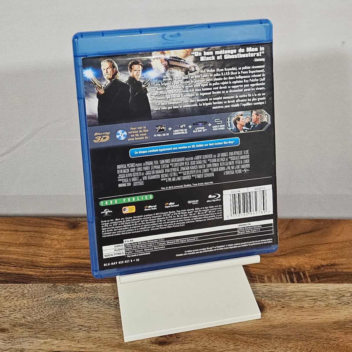 R.I.P.D. – französische Rückseite der Blu-ray-3D-Edition mit deutscher Tonspur