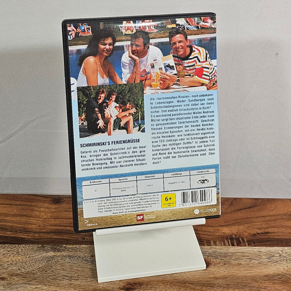 Schmirinski's Feriengrüsse aus Kos DVD – Rückseite mit Programminformationen