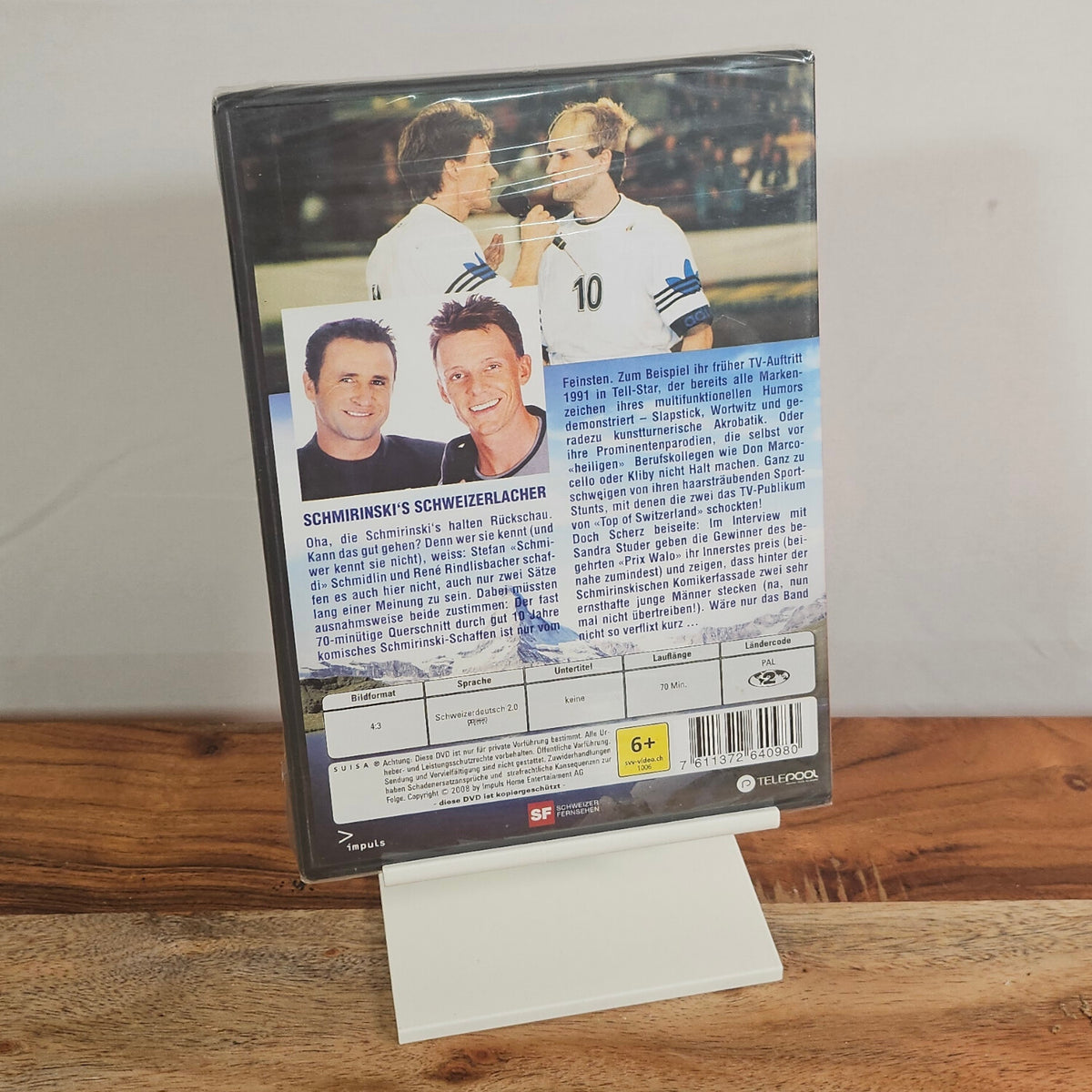 Schmirinski's Schweizerlacher DVD – Rückseite der originalverpackten Ausgabe