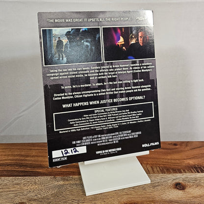 Citizen Vigilante Collector’s Edition – Rückseite des Schubers mit handschriftlicher Sammlernummer 1212
