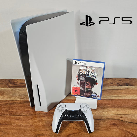 PlayStation 5 Disc Version mit Controller & Cold War - Occassion