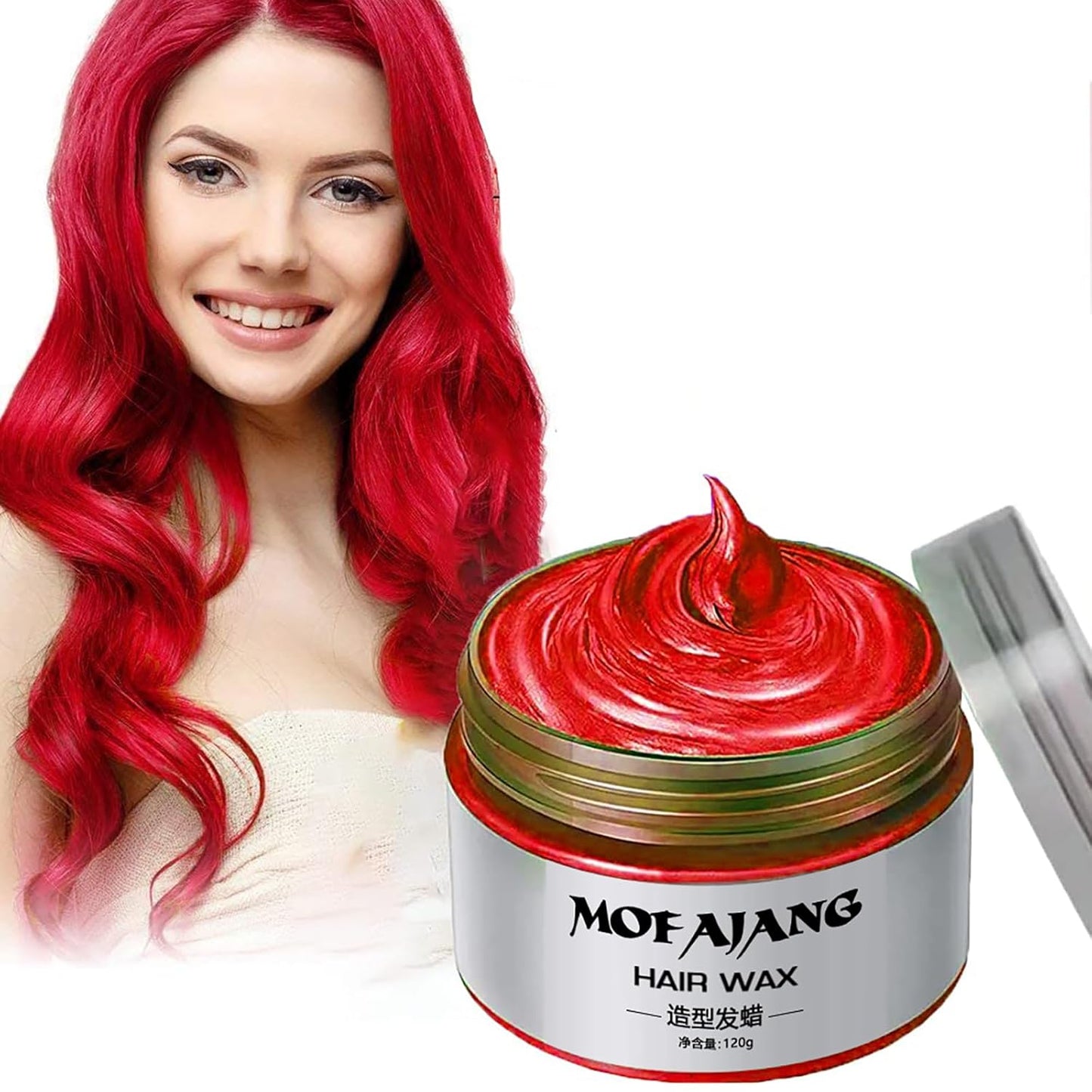 Rot Temporäre Haarfarbe 120g Wachs Styling 🎉 Mengenrabatt! Ab 3 Stück nur 9,90 pro Haarfarbe!