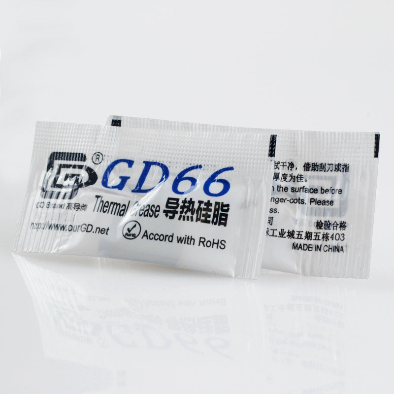 GD66 Wärmeleitpaste (0.5g) – Hochleistungskühlung für CPU, GPU und LED | Optimale Wärmeableitung, Hohe Viskosität, Breiter Temperaturbereich